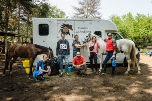 Tourisme équestre école d'endurance : photo d'une course à Boutigny